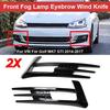 New Style 1Pair Car Front Fog Light Grille Grill Car Fog Lamp Lower Bumper Grill Trim For VW Golf 7 MK7 GTI 2014 2015 2016 2017