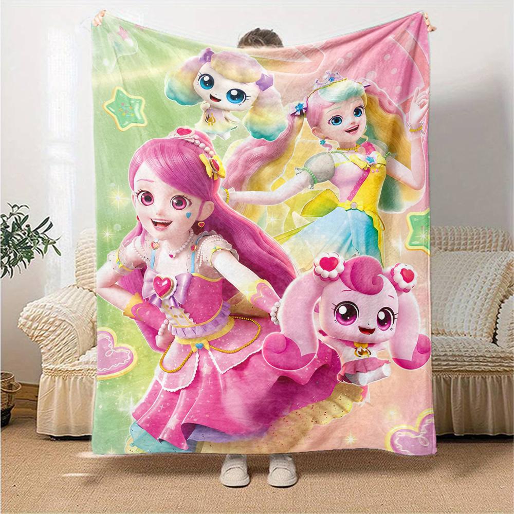 1pc Catch Teenieping Magic Sweethear (3) Blanket, Gift, for Men and Women, Soft Blanket, Good for Sofa Bed Couch Travel, Lightweight Flannel Blanket