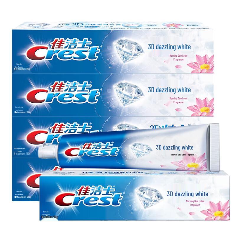 

Crest 3D White Morning Dew & Lotus Toothpaste 5-Pack