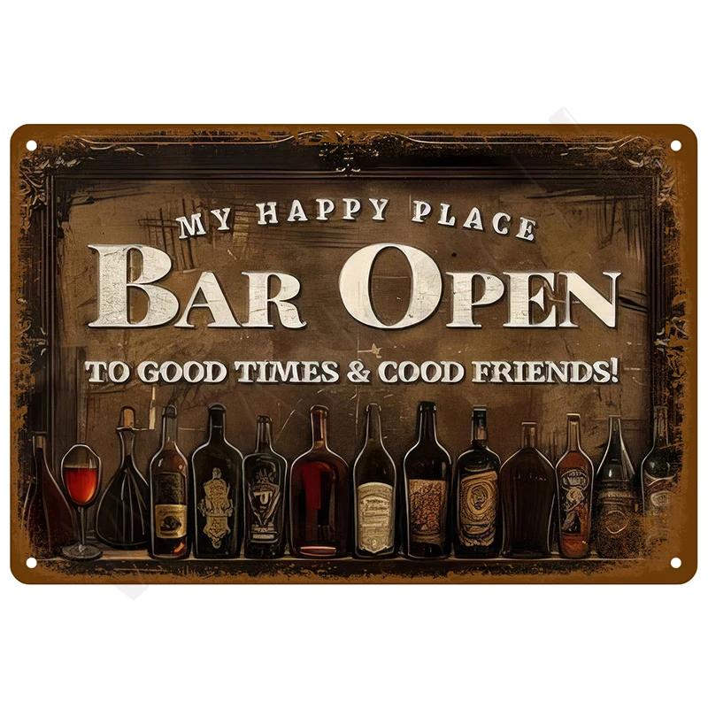Metal Signs Vintage Metal Plates Posters Retro Wall Art Bar Accessories Mancave Tin Sign Room Luxury Home Decor Item Decorati