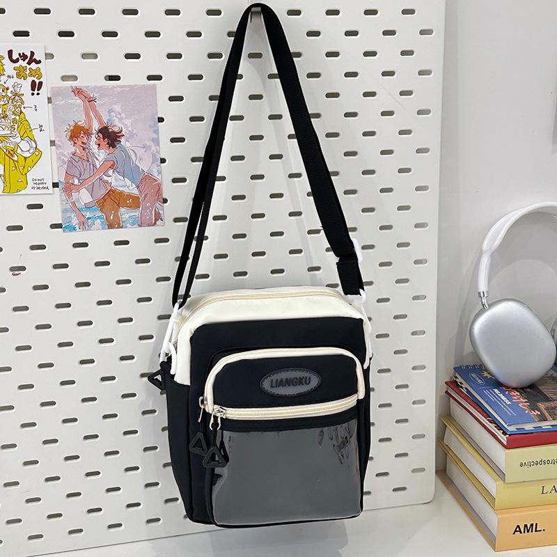 Transparent new student messenger bag girl student small satchel trendy student backpack Comic-Con personalized mobile phone bag