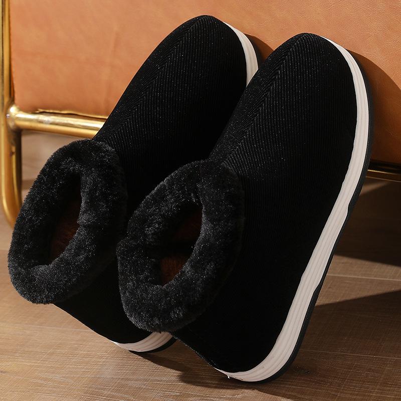 Handmade warm cotton shoes women's winter rubber sole cloth shoes for the elderly home non-slip parents piled thickened men's cotton
