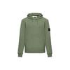 Compass Motif Detail Hoodie Sage Men Tops Green 101564151-V0055