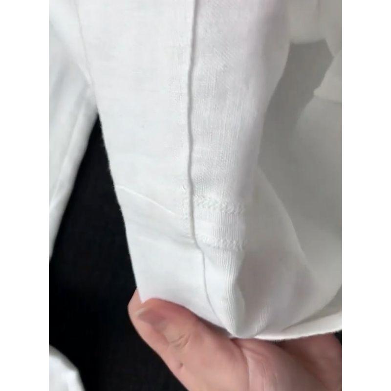 Hangzhou Purpleflower Holly Leaf Classy Best Selling ~ White Linen Matchet Pants Women's Summer Drawstring High Waist Casual Wide-Leg Trousers