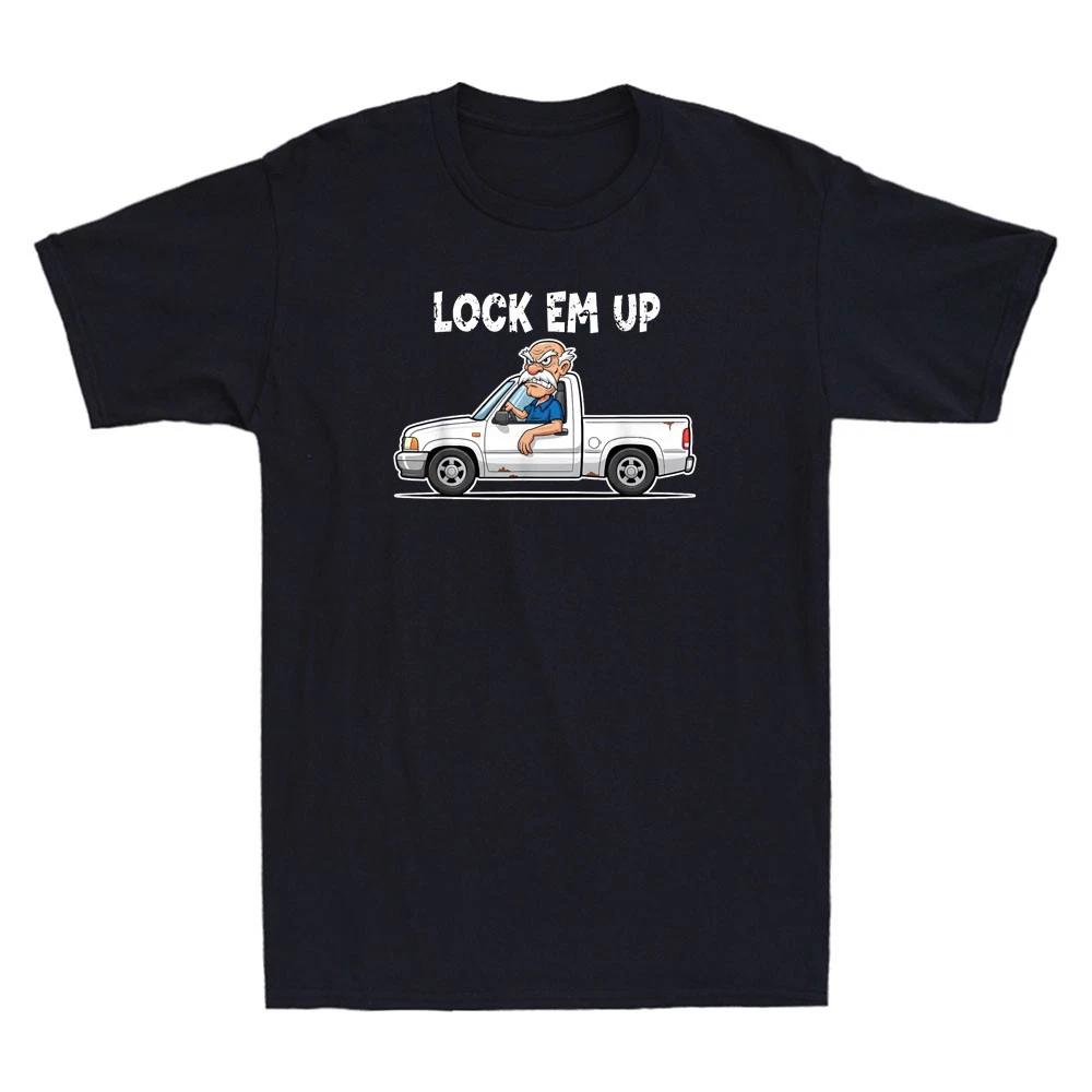 Old Man Lock Um Up Private Property Funny Meme Humor Quote Vintage Men s T-Shirt M