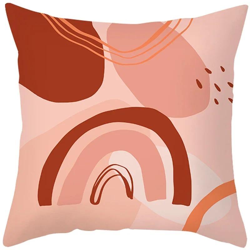 Morandi Nordic Simple Abstract Sofa Office Cushion Cover Pillowcase