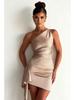 European American Women's Sexy One-Shoulder Slim-Fit Summer Dress