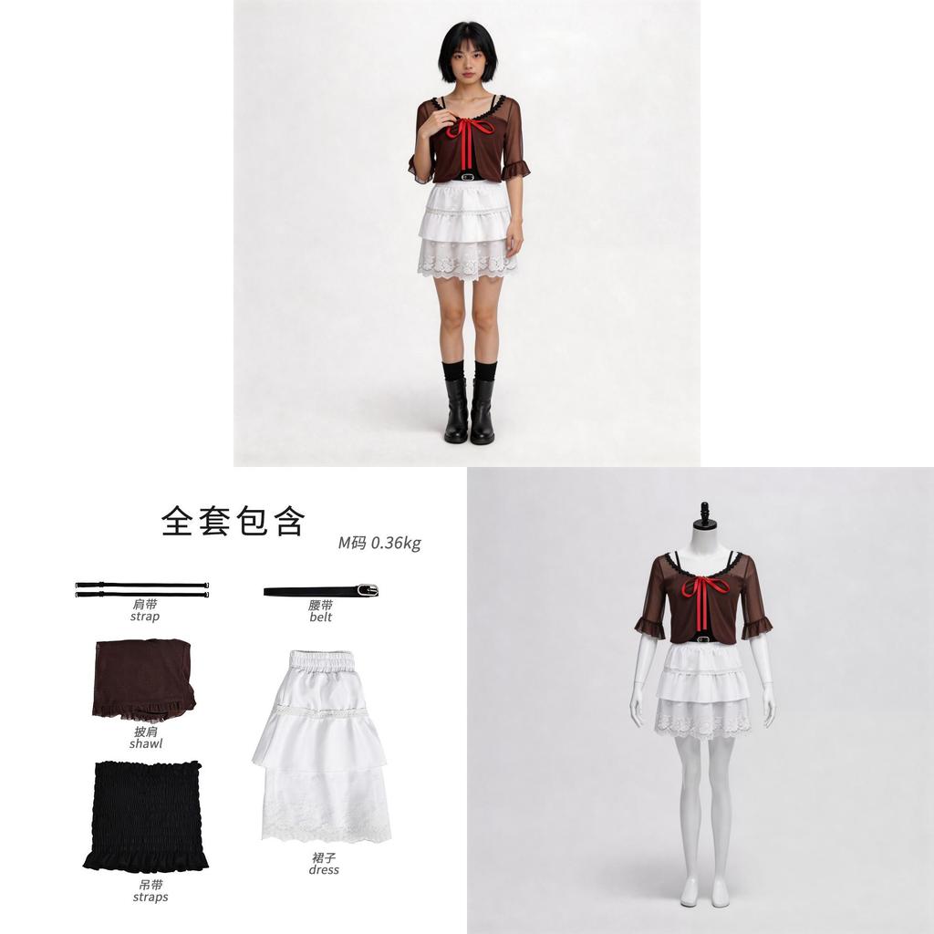 Zero Amakura Mio Cosplay Costume For Game Anime Role Play With Polyester Fabric For Halloween Events