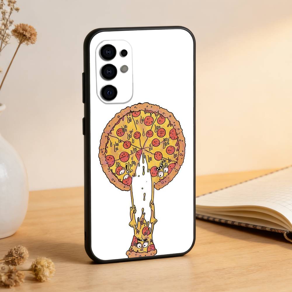 Pizza Handyhülle Für Samsung S25,S24,S21,S22,S23,S30,Ultra,S20,Plus,Fe,Weiche Silikon Schwarze Hülle