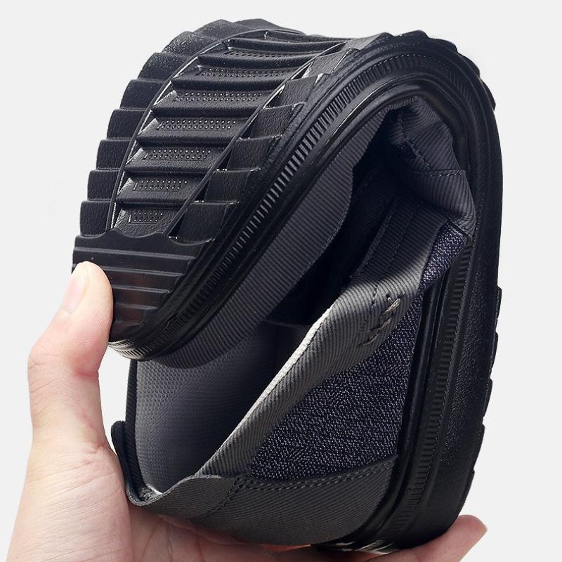 Fashion 2024 Men's Polyurethane Cloth Shoes Old Beijing Cloth Shoes Wear Resistant, Lightweight, One Step Casual Shoes