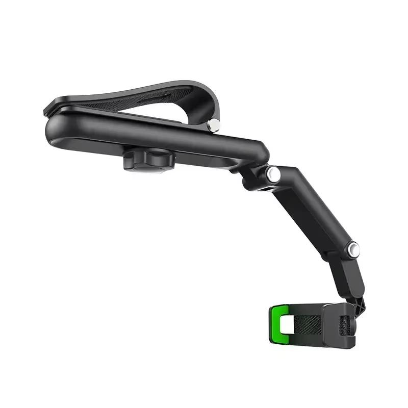 Universal Sun Visor Car Rearview Mirror Phone Holder 1800 Rotate Car Phone Holder Mount Stand Dash Cam GPS Smartphone Bracket
