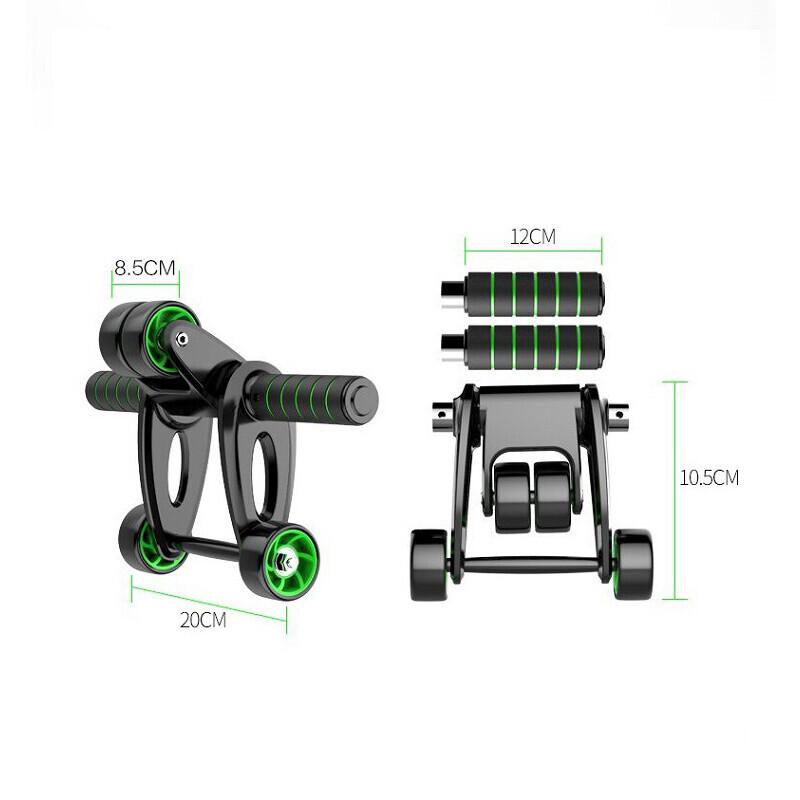 Upgraded Version - Foldable Abdominal Wheel Abdominal Muscle Wheel Household Fitness Equipment Men's and Women's Trainer Abdominal Retractor