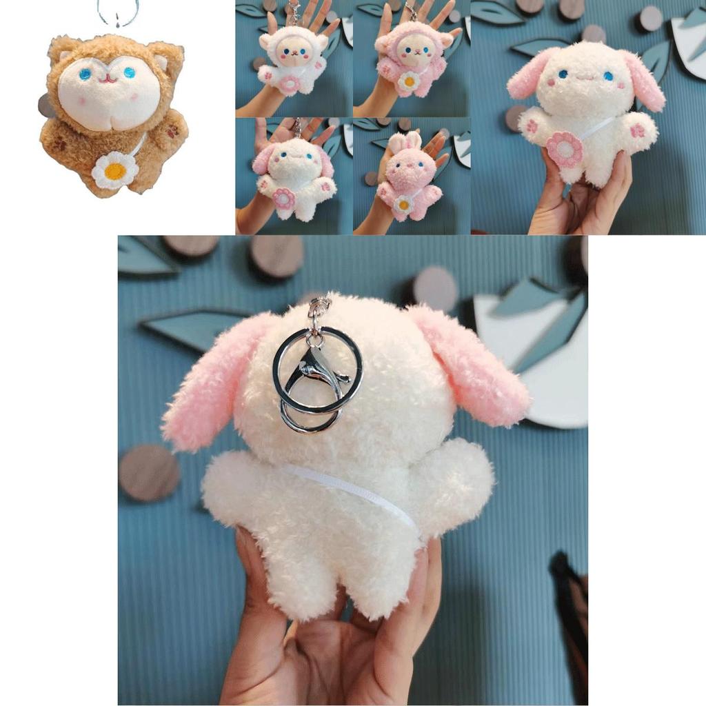 Adorable Plush Sheep Backpack Buddy Cute Animal Doll Bag Keychain Toy Gift