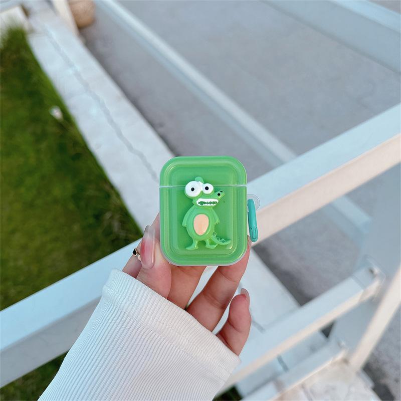 Crocodile elephant AirPods Pro protective case Apple Bluetooth 2 3rd generation earphone cover cute cartoon female summer airpods 1/2 generation