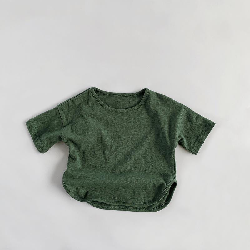 Kinder Bambus & Baumwolle Kurzarm T-Shirt: Sommer Koreanischer & Japanischer Stil