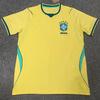 Herren Brasilien Heimfußballtrikot Kurzarm Fußballuniform Bambusfaser Sportbekleidung