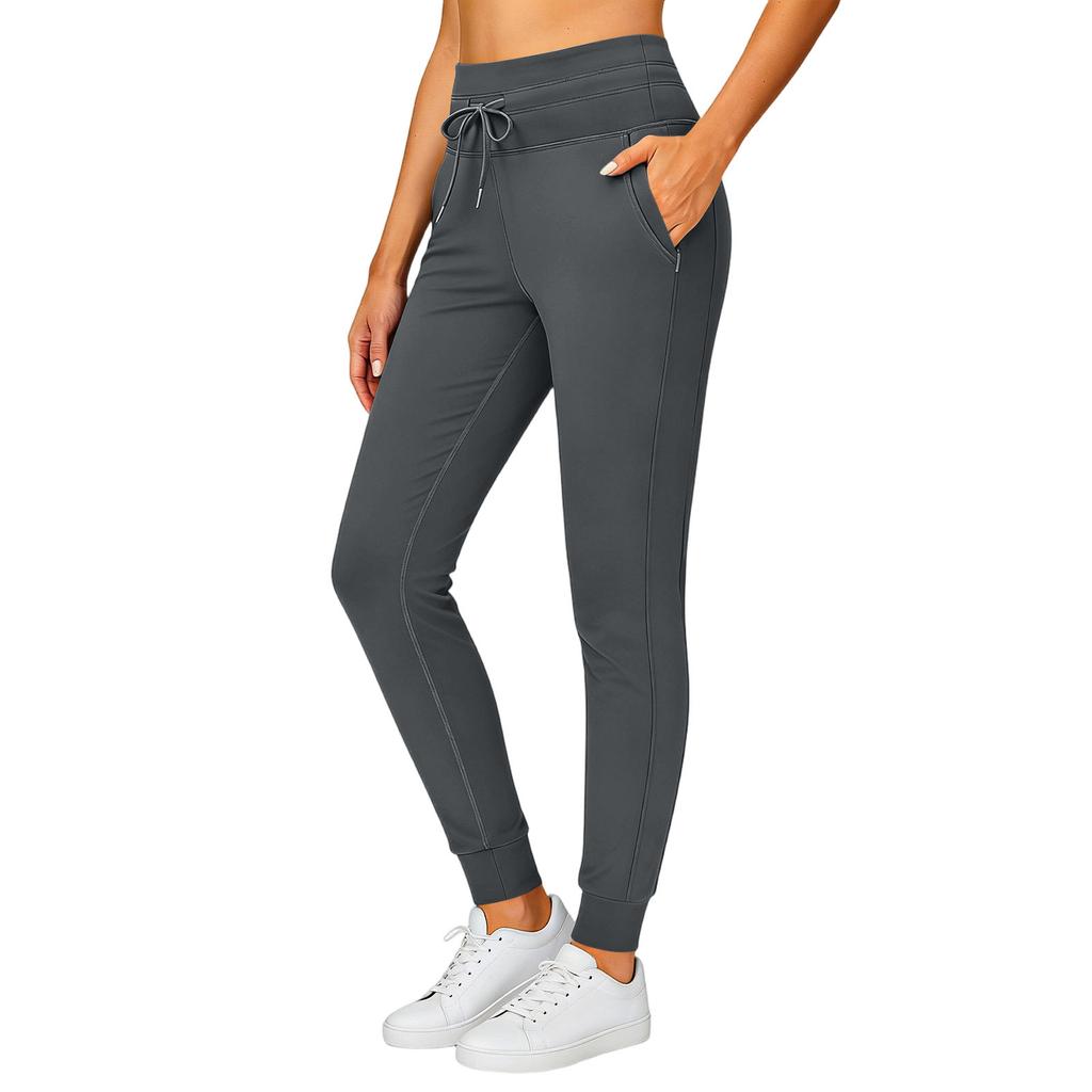 Women’s Jogger Sweatpants with Drawstring Waist and Side Pockets Athletic Fit Casual Lounge Pants for Daily Wear