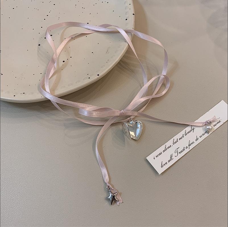 Baroque water drop pearl fringe necklace temperament collarbone chain French retro necklace women