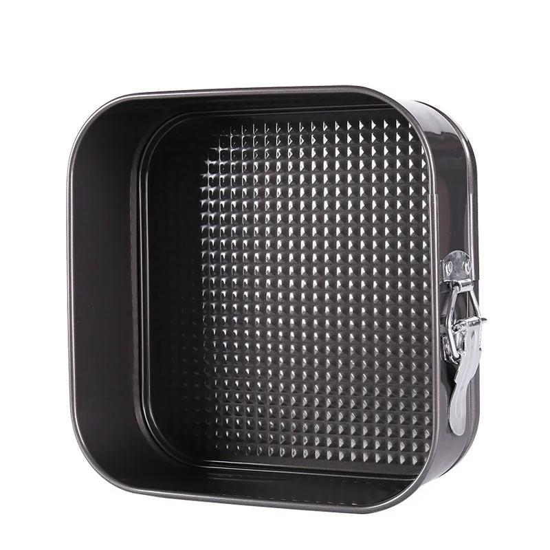 18-26cm Square Shape Cake Tins Mold Non Stick Baking Bake Trays Pan Kitchen Dining Bar Bread Loaf Pate Toast Cakes Movable Pan