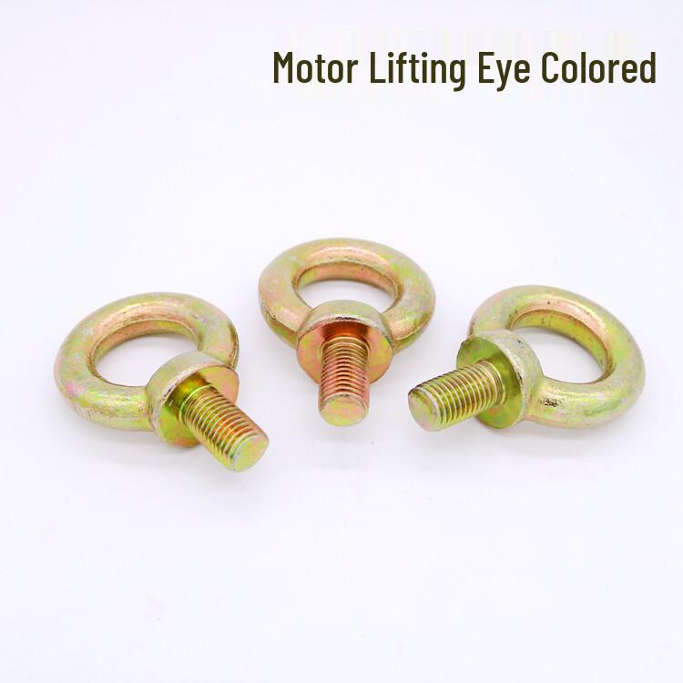 Colored Galvanized Thickened Motor Lifting Eye Bolt (Sizes: 12/10/16) M8
