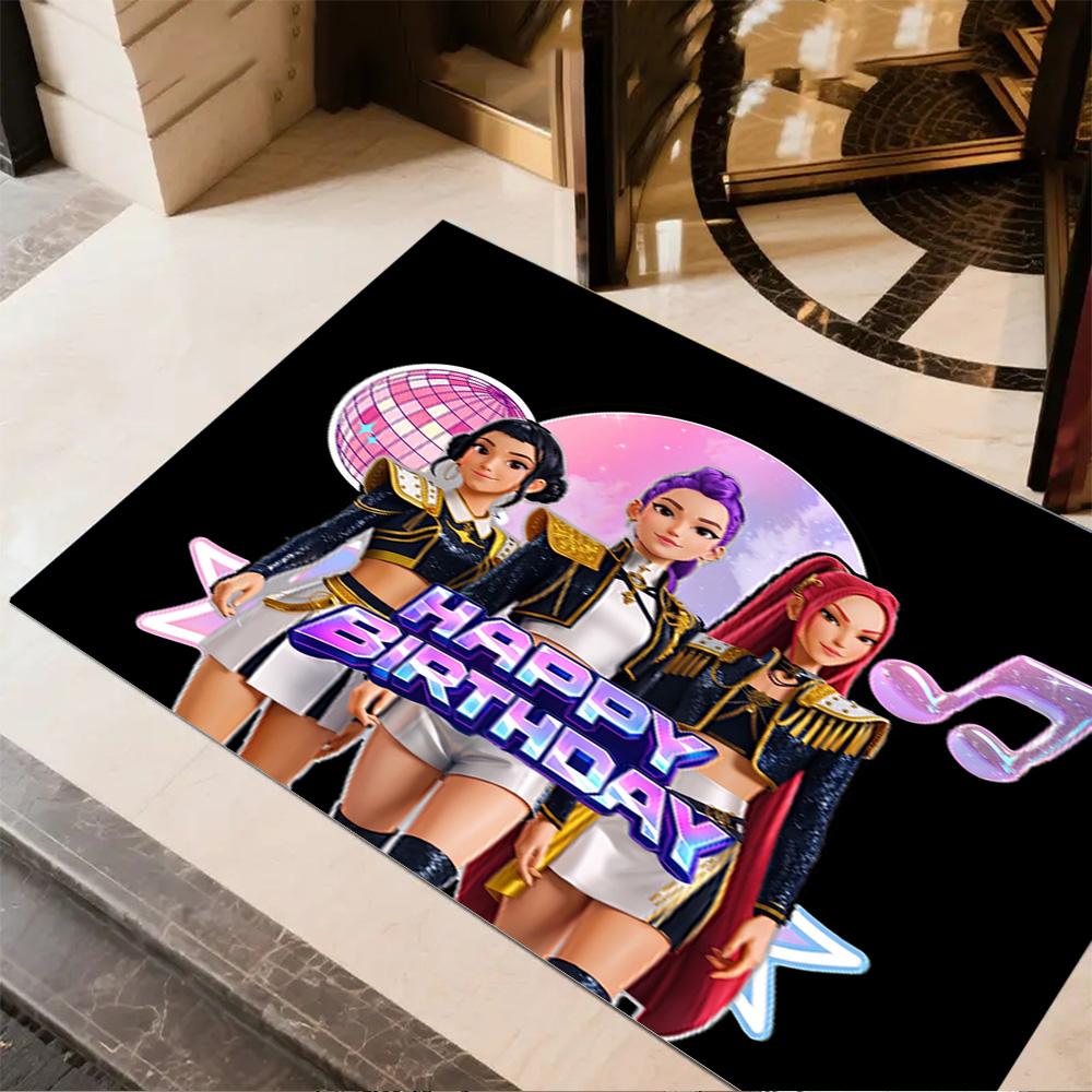 Futuristic Fashion Fusion Floor Mat Suitable for Study room Game Room Playrooms Outdoor Anti-slip Rug Decorate Offices