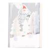 3D Popup Musical Christmas Cards Handcraft Openwork Engraving Snowscape 3D Christmas Cards with Pape