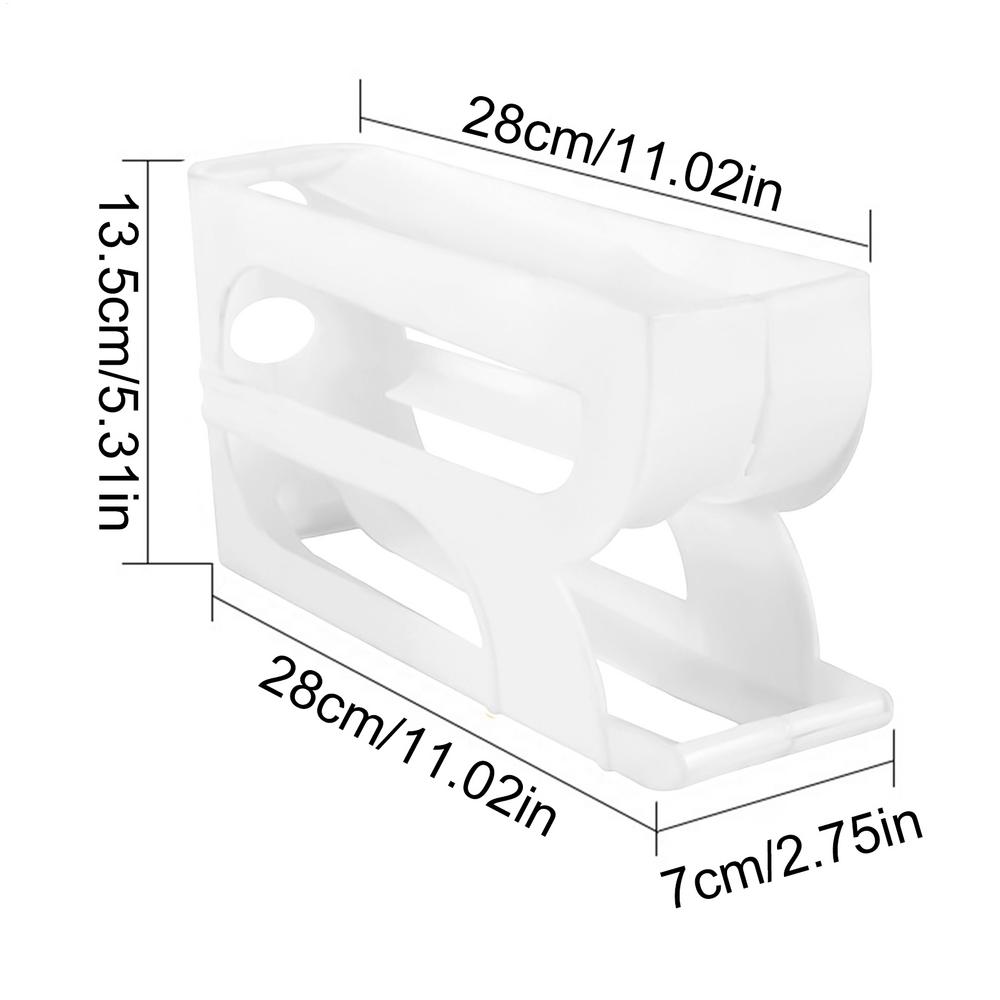 

Auto Rolling Egg Dispenser 3 Tiers Automatic Egg Storage Rack Reusable Organizer Kitchen Egg Container білий