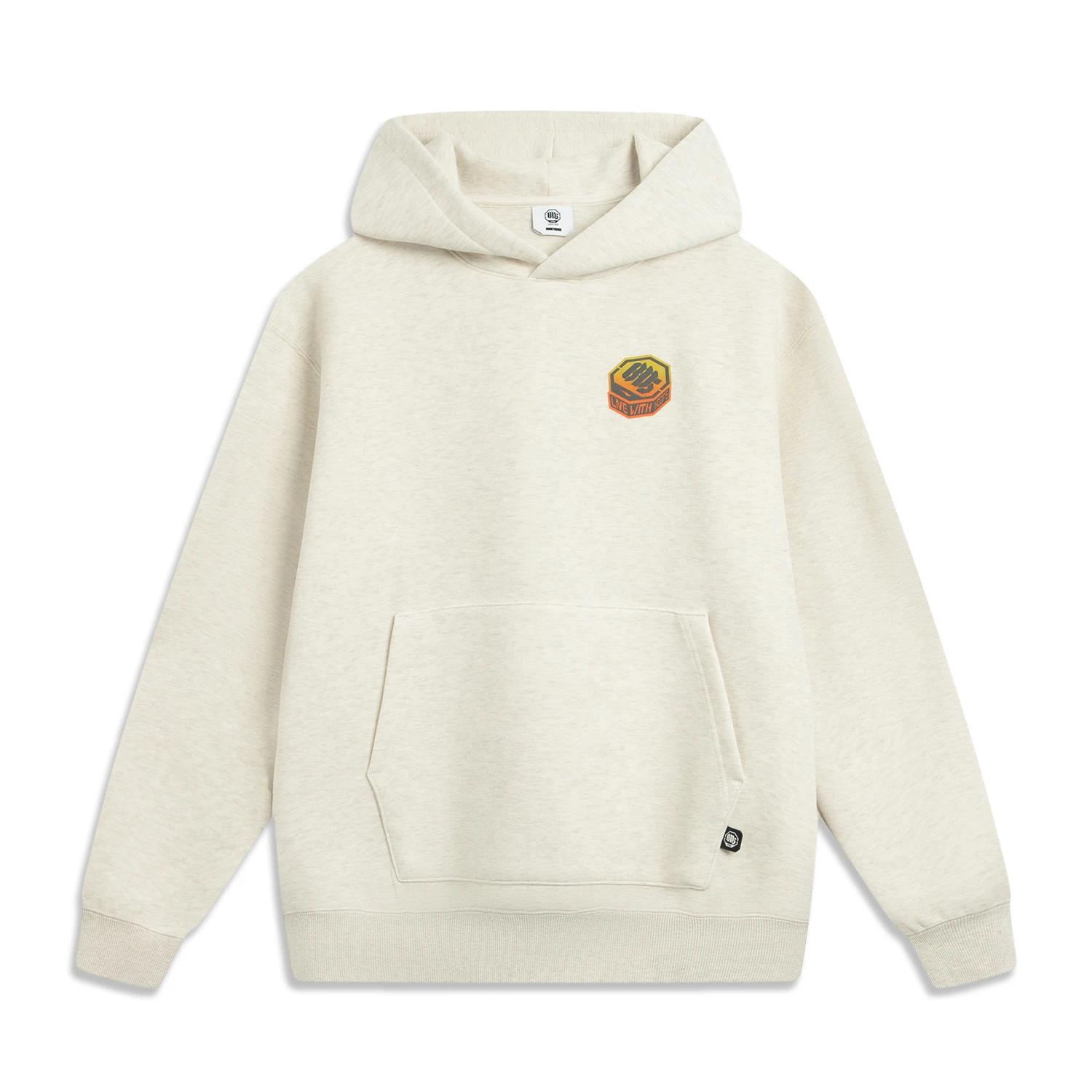 Li Ning Badfive Письмо Свободный Универсальный С капюшоном Повседневный Мягкий Простой Свитшот Мужской свитшот AWDVB53-2 XL