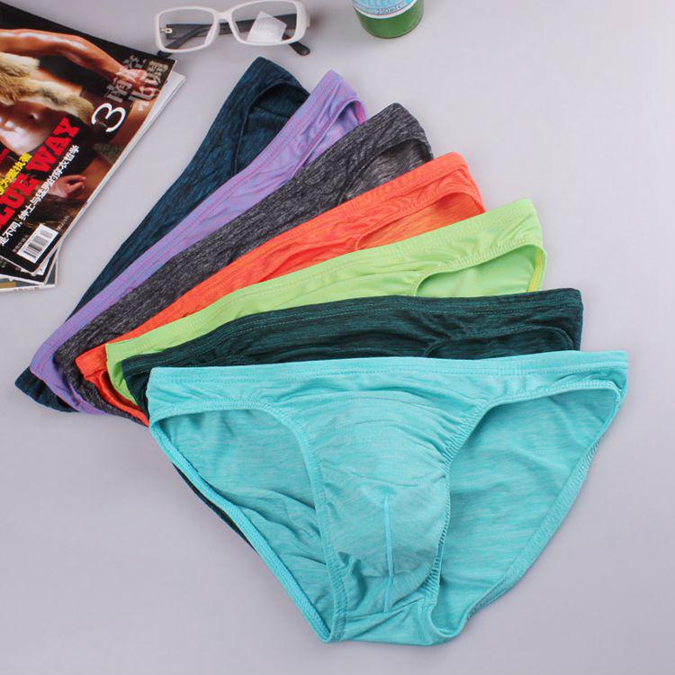 Miboer Men's Japanese Style Cotton Briefs - Low Waist, Sexy, Breathable, Comfortable, Minimalist 421