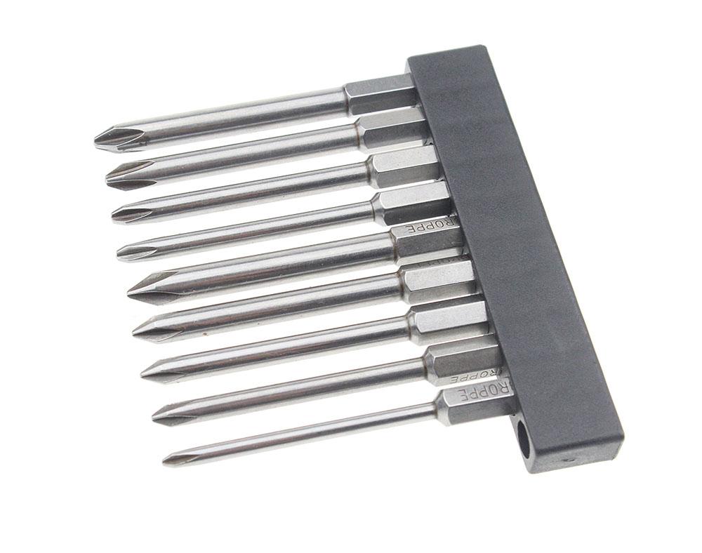 

9pcs Magnetic Philips Screwdriver Set 1/4 Inch 6.35mm Shank S2 Alloy Steel 75mm 100mm 150mm Long Magnetic Hex Screwdriver Bit