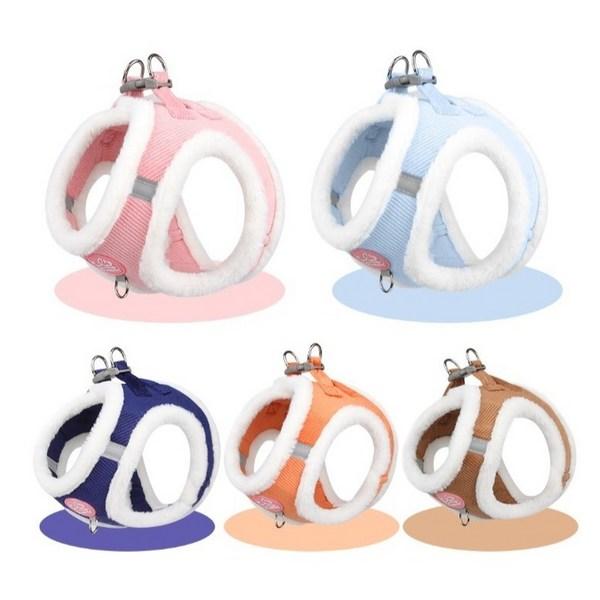 Ranboer Haustier Gemütliches Cord Geschirr Set, Braun