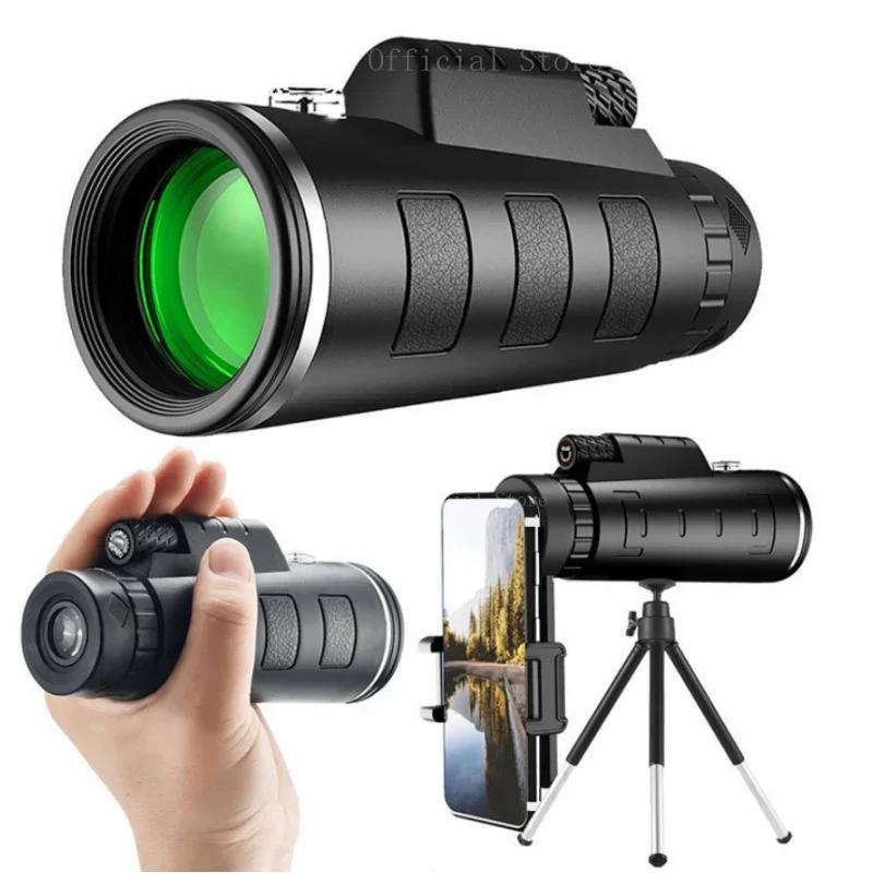 40X60 Zoom HD Powerful Binoculars Long Range Portable Professional Telescope Monocular Low Light For Hunting Camping