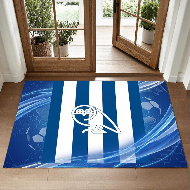 Sheffield Wednesday Football Design Crystal Velvet Rug Soft Decorative Mat for Bedroom Entrance