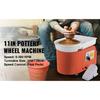 SucceBuy Electric Pottery Wheel Machine 28cm 350W Manual Handle Foot Pedal for School Ceramic Clay Working Forming DIY Art Craft