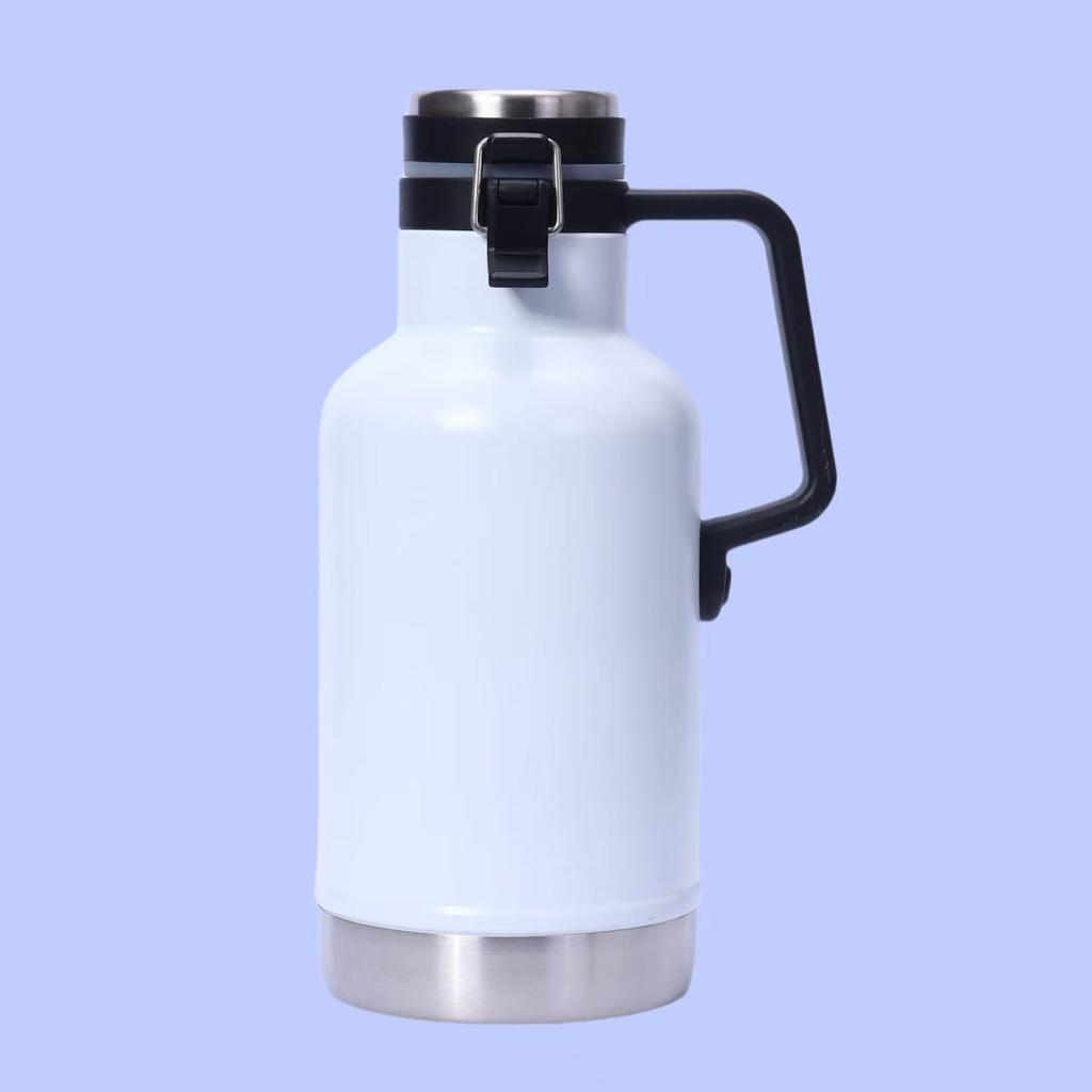 European and American style craft beer kettle, vacuum insulated kettle, outdoor travel and camping stainless steel kettle