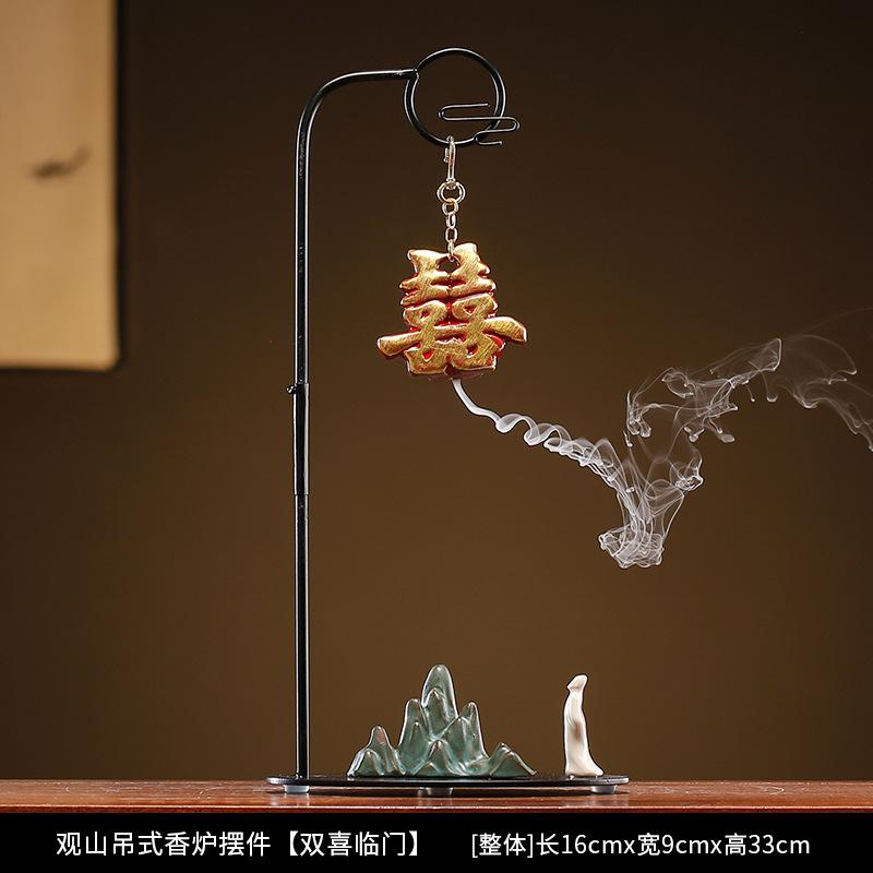 

Креативная подставка для благовоний с обратным потоком, керамическая аромалампа, украшение, подставка для благовонных спиралей, простой современный декор для гостиной, рабочий стол