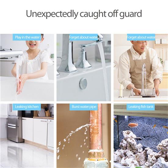 Durable Flooding Alarm Household Smart Home Full Water Leak Detection Alarm (Without Battery)