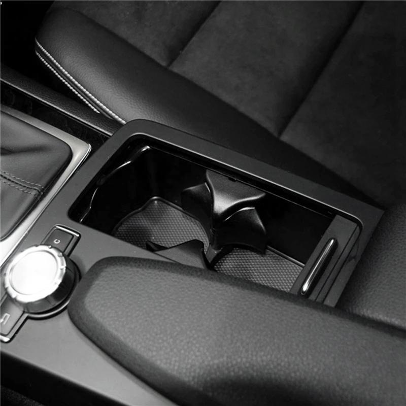 2X Car Center Console Roller Blind Cover Water Cup Holder Cover For Mercedes-Benz W204 W212 2046800107 A20468047089051-A99D