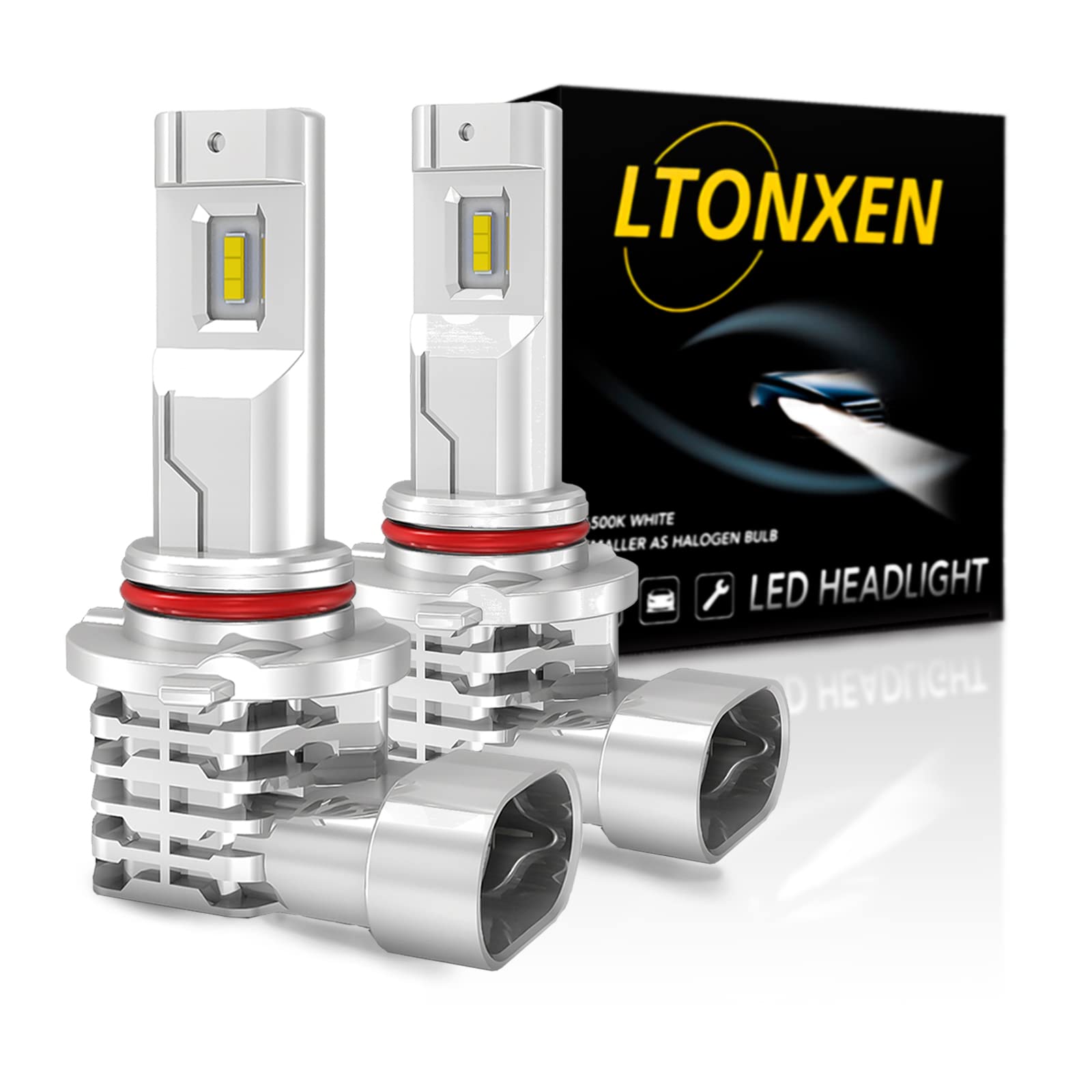 

LTONXEN HB3 LED High Beam Car Headlight, Integrated Type, 9005 HB3 LED Bulb, CREE HB3/9005 (2 pieces) белый