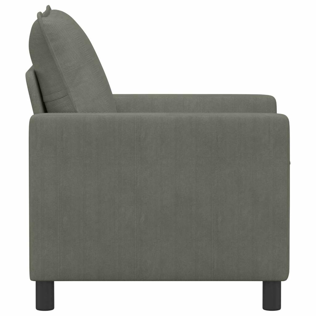 Sofa Light Grey 76 X 81 X 87.5 Cm Fabric