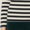 Bcbg Mock Neck Stripe Knit Top B3w9k305
