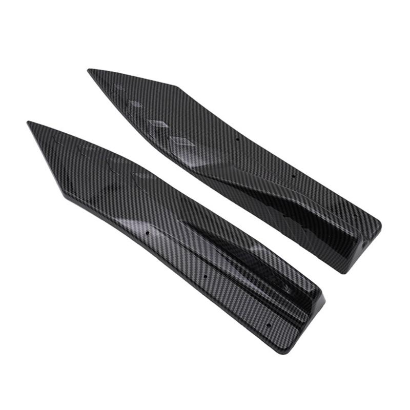 Protector de esquinas de parachoques trasero mejorado, faldones laterales, par de alerones de protección lateral para modificación de automóviles y protección contra colisiones