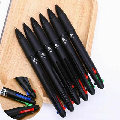 Supply 0.7mm 4 In 1 Ballpoint Pen School Refill Office Multicolor