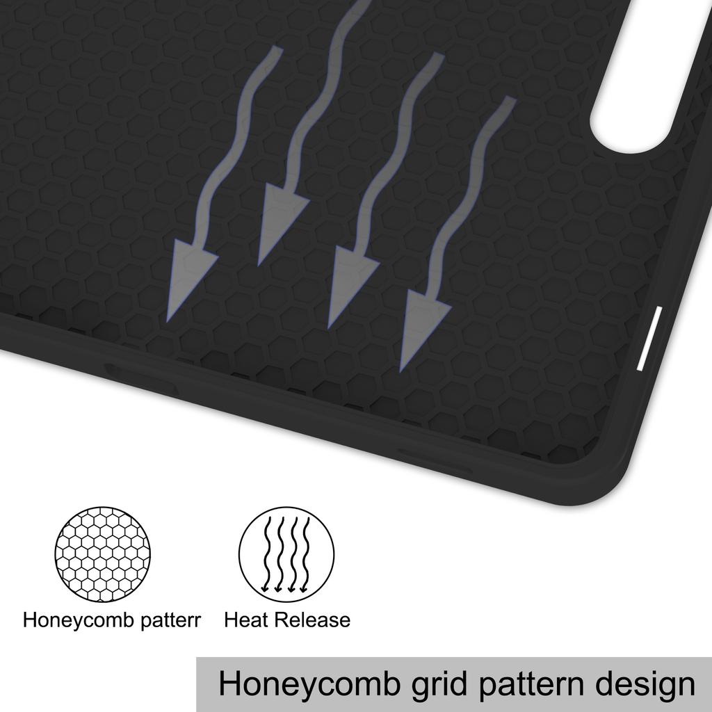 Pentru Samsung Galaxy Tab S10 FE/S9 FE Husă cu suport din piele cu absorbție a șocurilor, cu slot pentru stilou