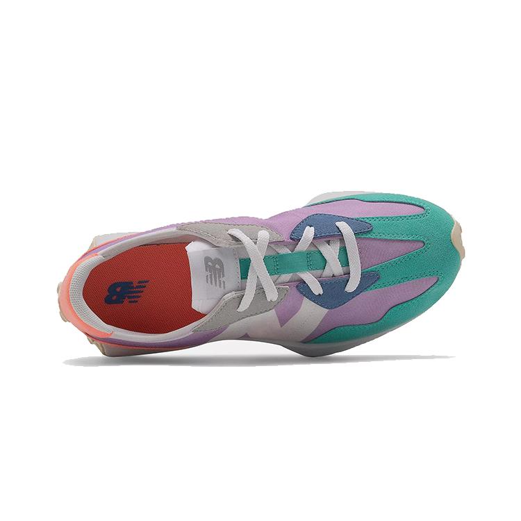 New Balance NB 327 Anti-Slip Wear-Resistant Running Shoes Purple Orange Green Multicolor Children Aged 3-7 Years Old