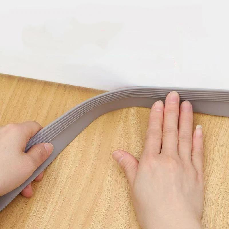 Door Bottom Seal Strip 1M Thickened Self Adhesive Silicone Soundproof Dustproof Easy Install for Apartment Door Gap Filler