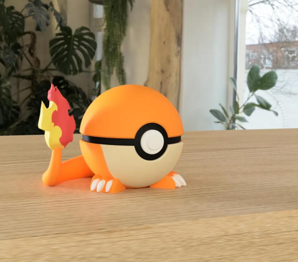 Poké Ball Pokemon Form Sphere Figures Model Statue Desktop Ornament 3d Printed Model Trendy Toy Surprise Gift Collectible