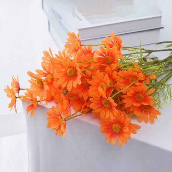 Artificial Flower UV Resistant Fake Wildflowers with Stems 20.8" Faux Silk Spring Floral