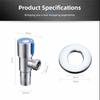 Large Flow Drain Hot And Cold Angle Valve Stainless Steel Water Heater Faucet  Kitchen