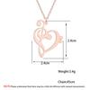 Kinitial Treble Bass Clef Heart Pendant Necklace Simple Music Jewelry Gift for Teacher Women Girls